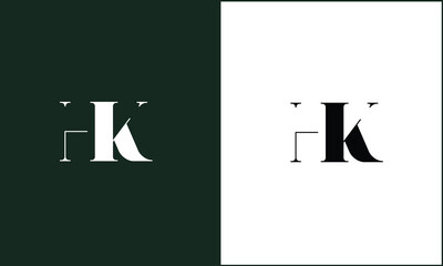 HK, KH,H , K, Abstract Letters Logo monogram