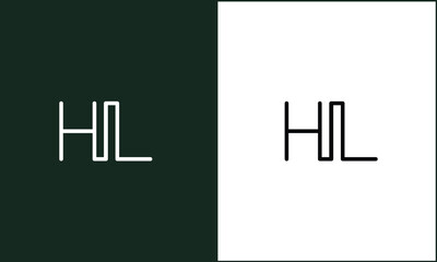 HL, LH, H, L, Abstract Letters Logo monogram