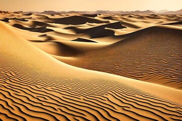 Desert dunes vector egyptian landscape background. Sand in nature.