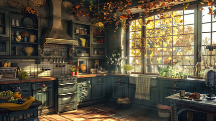 interior of kitchen