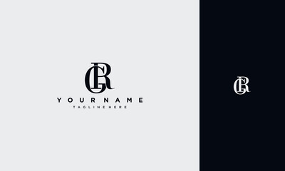 initial letter gr or rg  joined,logo Typography Vector design Template - obrazy, fototapety, plakaty