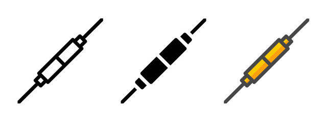 Multipurpose jack vector icon in outline, glyph, filled outline style. Three icon style variants in one pack.