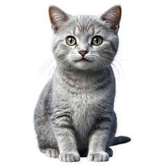 Obraz premium happy cute cat cartoon ,PNG ai generated