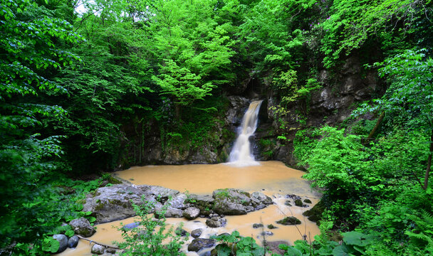A view from Sarıyayla Waterfall in Akcakoca, Duzce, Turkey
