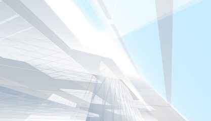 abstract architectural background 3d rendering 