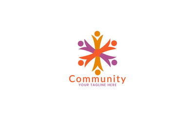 Community logo design inspiration vector template,