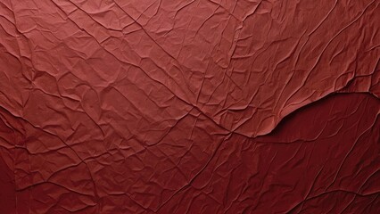 Red Vintage wrinkled paper texture
