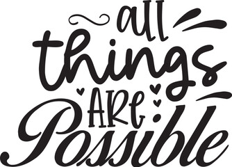 all things are possible