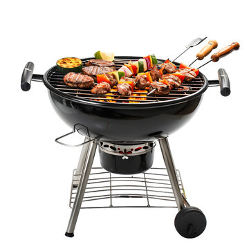 Electric grill isolated on white isolated on transparent background