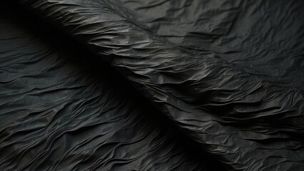 Black Vintage wrinkled paper texture
