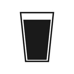 Glass of water icon, illustration