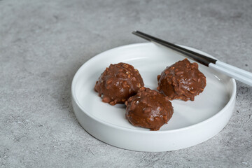 Mochi cakes are a sweet juicy Japanese dessert