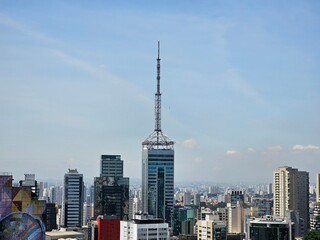 Fototapeta premium skyline from the top city sao paulo