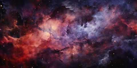 Deurstickers Colorful space galaxy cloud nebula. Stary night cosmos. Universe science astronomy © bagoesanggito