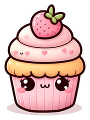 Kawaii Cake Sticker. Cute Cake Sticker. Sweety Sticker - 764212055