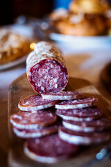 Italian sliced Salami, a tradition in any meal.