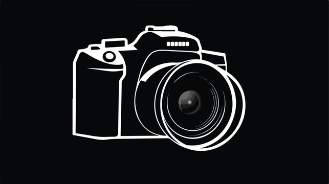 Camera photography icon symbol image vector. Illust