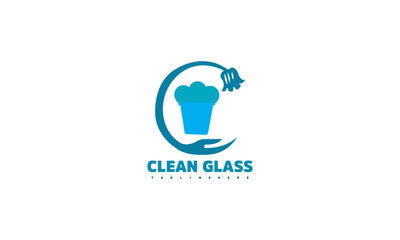 Cleaning Service Business Logo Symbol