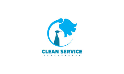Fototapeta premium Cleaning Service Business Logo Symbol