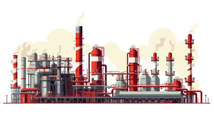 Industry pipeline transport petrochemical gas  - obrazy, fototapety, plakaty