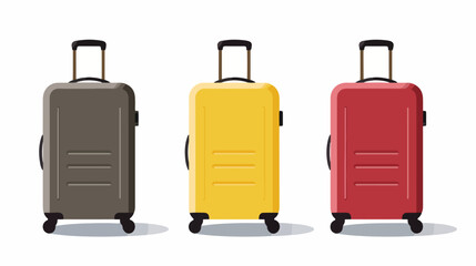 Luggage suitcase bag travel tourism icon vector  