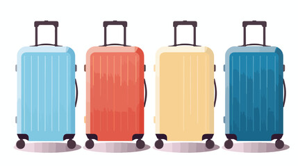 Luggage suitcase bag travel tourism icon vector   - obrazy, fototapety, plakaty