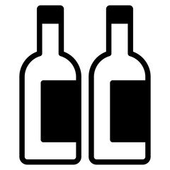 Alcoholic bottle icon