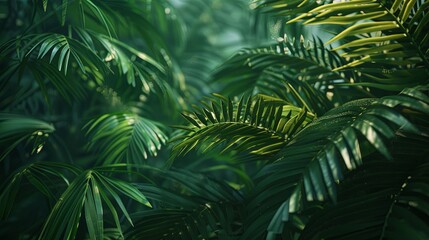 Emerald Canopy: Tropical Leaf Closeup