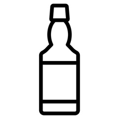 Alcoholic bottle icon
