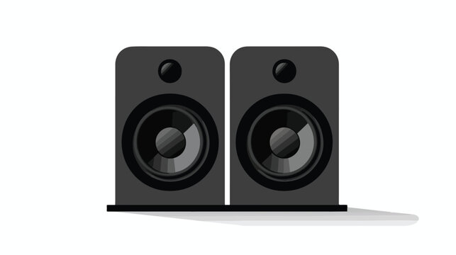 Volume speaker icon flat vector illustration design