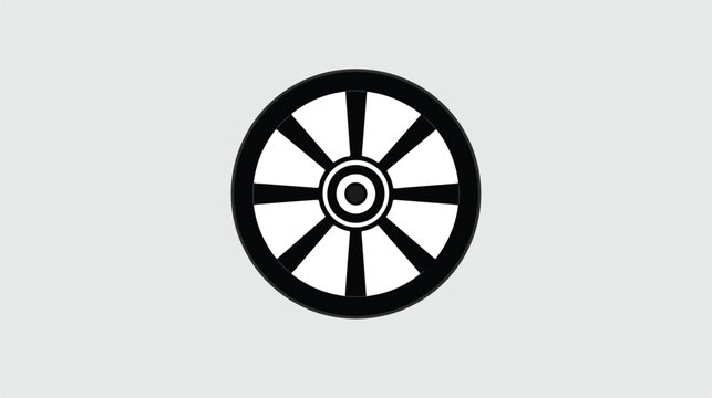 Wheel icon vector best flat icon EPS  silhouette icon