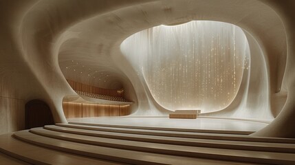 Fototapeta premium Room With Many Benches