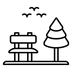 spring icons line, solid, and color