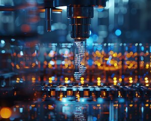 Illuminate the potential of biotechnology through a dynamic frontal view showcasing breakthroughs that push the boundaries of whats possible Craft a visually impactful image that conveys the promise o