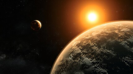 Exoplanet Kepler-186f Artistic Rendering
