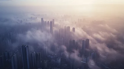 Foto op Plexiglas Smoggy Cityscape © Andreas