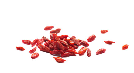 Dried goji berry pile isolated on white © dule964