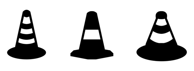 traffic cone road sign