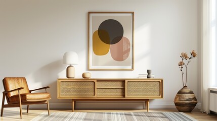 Scandinavian-Inspired Living Room Mockup