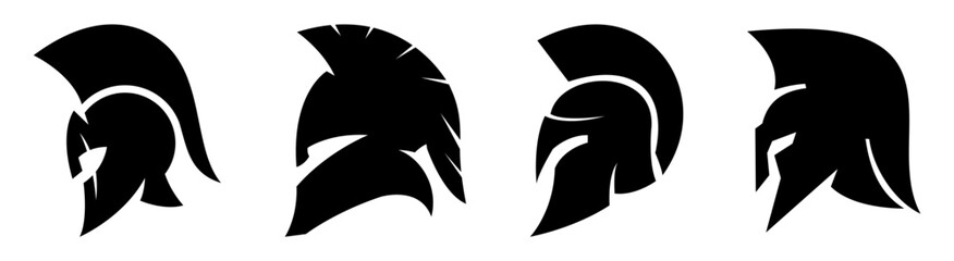 spartan and gladiator helmet