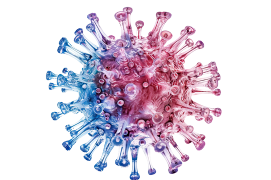  CoronaVirus Cell isolated on transparent