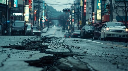  damaged road traffic in the city