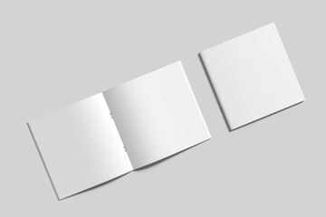  blank square brochure