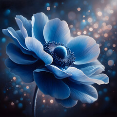 Piękny wiosenny kwiat anemone, dekoracja generative ai - obrazy, fototapety, plakaty