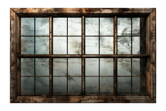 Steel Windows on transparent background.