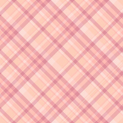 White, pink and yellow sunny summer plaid, Seamless vector check pattern suitable for fashion, home decor and stationary.