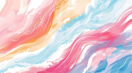 Illustration drawing watercolor with pastel colors light abstract background. AI generated image