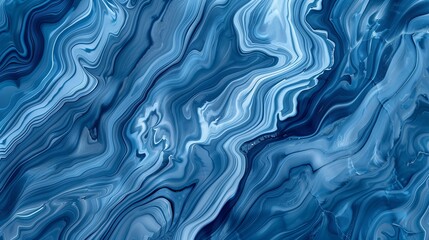 Blue Marble Majesty: A Stunning Abstract Background Featuring a Vivid Display of Marble Ink Textures in Shades of Blue, Crafted to Mimic the Elegant Veins of Natural Marble.
