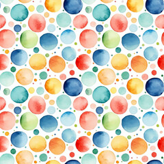 Seamless abstract watercolor geometric pattern