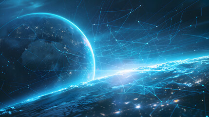 Global network concept, world connection and trade